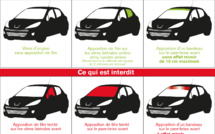  8 100 Fcfp d'amende pour les films teintés à l'avant des voitures à partir de jeudi