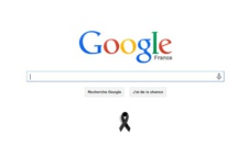 Charlie Hebdo: un ruban noir sur la page d'accueil de Google France
