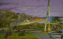 Une passerelle piétonne high-tech pour la marina Taina