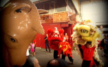 Nouvel an chinois : Danse des lions à la mairie de Papeete le 19 février 2015