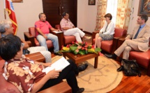 Mission en vue du classement par l’UNESCO : le Président reçoit deux rapporteurs du dossier Taputapuatea