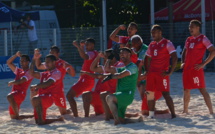 Les Tiki Toa en démonstration face aux Tonga