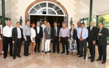 Guy Laliberté, le fondateur du Cirque du Soleil, en visite à la Présidence