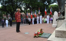 Visite officielle de la Ministre des Outre-mer : Dépôt de gerbe au Monument aux morts de Papeete (DIAPORAMAS)