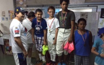 Visites sur le terrain pour le ministre de la Jeunesse et des Sports : tournoi de volley-ball et compétition d’escrime