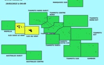 Météo: Vigilance jaune sur les îles de la société