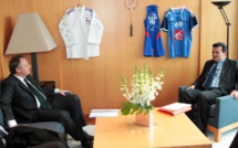 René Temeharo reçu par Thierry Braillard au Secrétariat d’Etat aux Sports