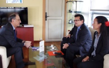 René Temeharo rencontre le président du Comité national olympique et sportif français