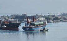 Les cuves de stockage arrivent à Hitia'a vendredi