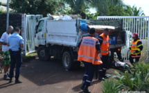 Mahina : Les freins du camion-poubelle lâchent, deux éboueurs blessés