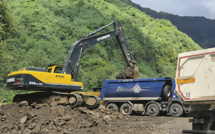 Extraction de 200 000 mètres cubes de matériaux dans la vallée de Mapuaura
