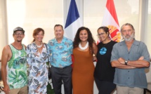 Nahema Temarii rencontre la fédération tahitienne de surf
