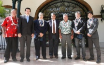 Une délégation de la Fédération argentine de football reçue par le Président