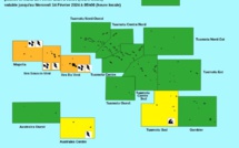 ​Vigilance orange pour fortes pluies maintenue dans l’archipel de la Société