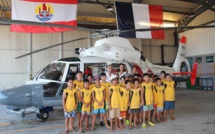 Cérémonie de baptême de l'hélicoptère de sauvetage du détachement de la 35F