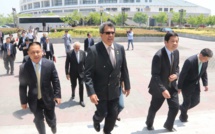 Edouard Fritch à l'université maritime de Shanghai