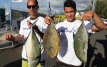 Pêche sous marine – Championnat de Polynésie : C’est dans les vagues que Vaihoarii Taeatua a ‘fait mouche’.
