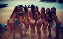 Vanessa Lawrens, des Anges 6, en shooting au fenua