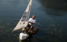 Brésil : un vélo qui roule sur la terre comme dans l'eau