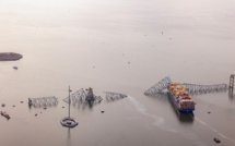 Etats-Unis: un grand pont de Baltimore s'effondre, percuté par un navire