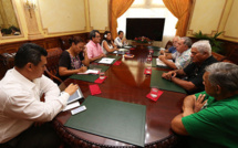 L’association Tamarii Moruroa reçue par le Président Fritch