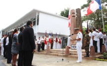 Le monument de la France libre dans ses nouveaux quartiers avenue Pouvana'a a Oopa