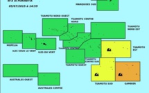 Vigilance météo pour forte houle aux Gambier et aux Tuamotu Sud et Est