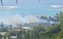 Un bâtiment de l’ex Intercontinental de Moorea détruit par un incendie