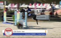 Alysée Condé porte les couleurs de la Polynésie Française sur la plus haute marche du podium des Championnats de France d'équitation