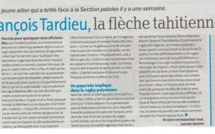 Rugby: François Tardieu, l'ailier tahitien qui fait parler de lui à Agen