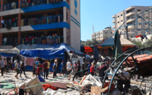 Frappes aériennes et tirs d'artillerie sur la bande de Gaza