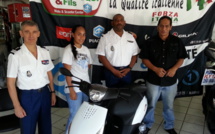 Halte à la prise de risques sur les routes 2015 : Mireilla Haatani gagne le scooter