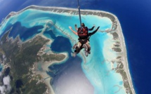 Un projet d'école de parachutisme en Polynésie