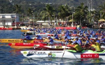 Va’a V6 – Marara Hoe : Dauphins, baleines et coup de théâtre après 3 heures d’efforts.