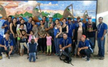 Air Tahiti va'a en route pour la Molokai hoe