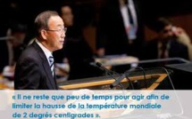 Changement climatique : Ban Ki-moon réaffirme son soutien aux îles du Pacifique