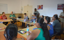 Les adjoints de santé des Tuamotu en formation 
