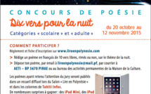 Concours de poésie "dix vers pour la nuit"