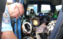 Sécurité routière : 109 casques non réglementaires passent à la broyeuse
