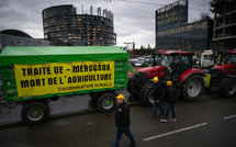 Des agriculteurs de la Coordination rurale tentent vainement de manifester à Paris