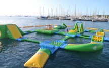 Un nouveau parc à bouées gonflables a été inauguré hier à Punaauia