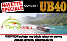 Concert de UB40 : une navette spéciale pour les habitants de Moorea
