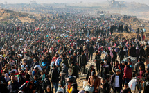 Déplacés à Gaza: une marée humaine en route vers le nord du territoire palestinien