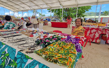 Un marché des artisans à Bora Bora pour la Saint-Valentin