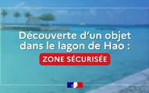 Un périmètre de sécurité établi dans le lagon de Hao
