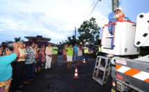 Papara : inauguration de l'éclairage