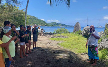 Les élèves du LUT en visite à Bora Bora