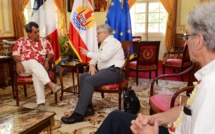 Edouard Fritch reçoit l’ambassadeur Lechervy, secrétaire permanent pour le Pacifique