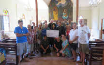 Un chèque de 954 000 francs pour restaurer un tableau de l’église de Paopao