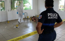 Les mutoi sur les lieux du crime au camp de gendarmerie de Faa'a